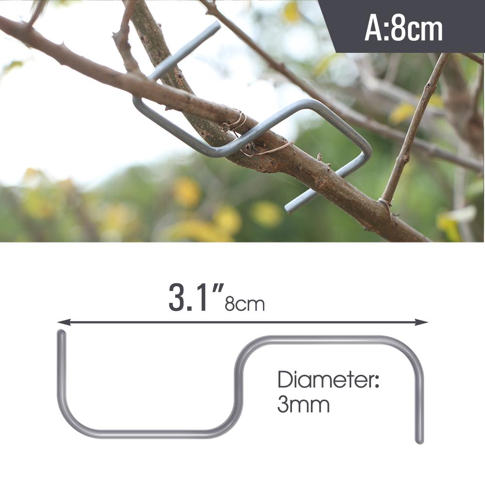 8/10/13cm Metal Steel Wire Trees Twig Variant Training Holder Hook for Yard Plants Limb Repair Support Bonsai Branch Spreader
