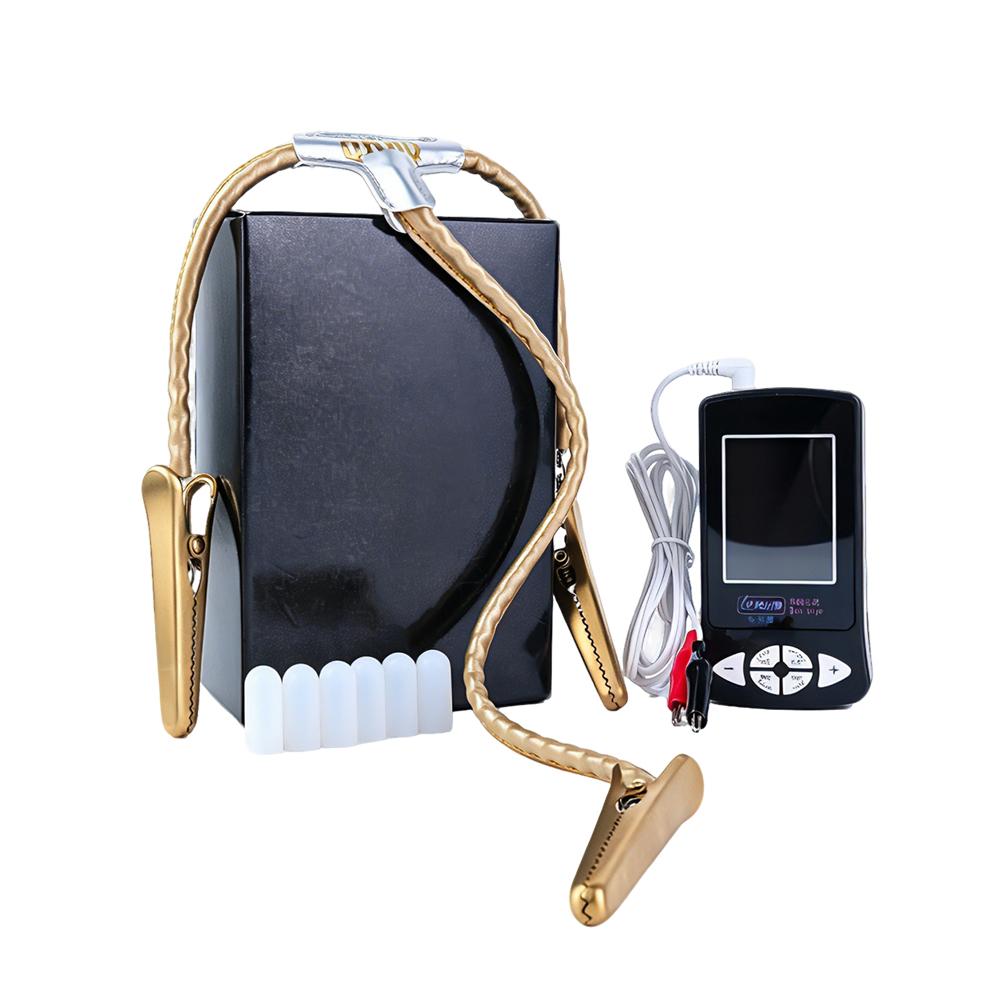 QKKQ 3 Clips Metal Alligator Nipple Clamps with Mouth Clamp Nipple Pain and Electro Stimulation BDSM Clamps for Women Men