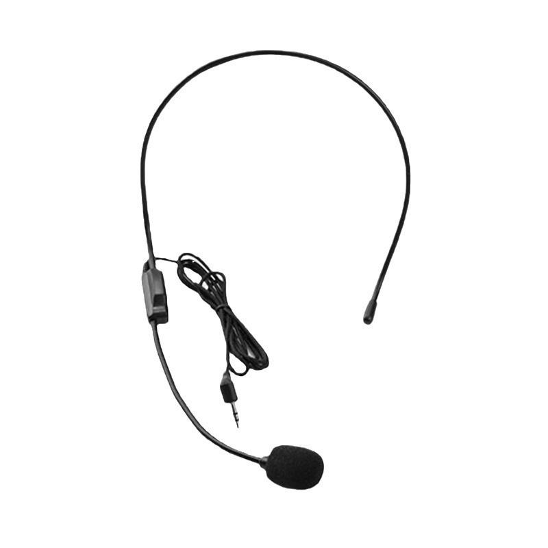 Portable Head Mounted Headset Microphone Wired 3.5Mm Plug Mic For Shopping Mall Teacher Tour Guide Amplifier Phone Wheat Bee Ear
