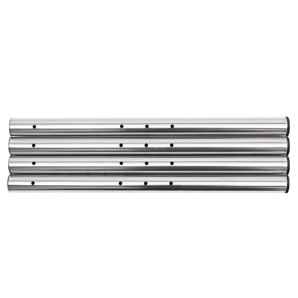 Stainless Steel Shelving, 2 Tier Adjustable Shelf Storage, Heavy Duty Shelving 60.2*15.7*3.5in For Storing And Displaying Goods