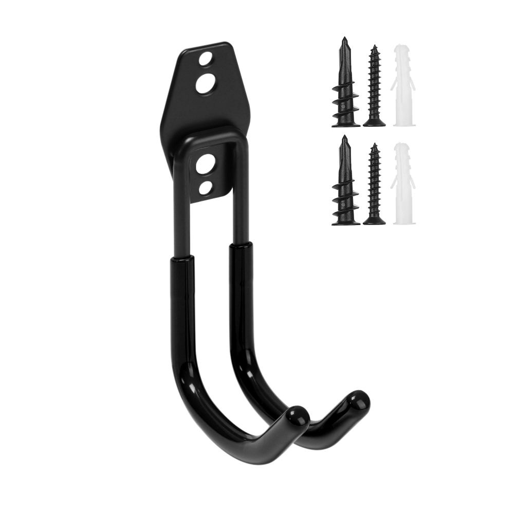 

Допоміжні сталеві драбини Організатор Вішалка для інструментів Стелаж Настінний тримач Гачки для зберігання в гаражі Model D чорний