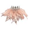 Colorful Real Feather Shawl Great for Halloween Cosplay Evening Party for Ladies Photography Capelet Adjustable Size