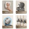 Suction Cup Mop Holder No Drilling Wall Mount Broom Mop Organizer Reusable Removable Bathroom Kitchen Garage Laundry Room Mop Hanger