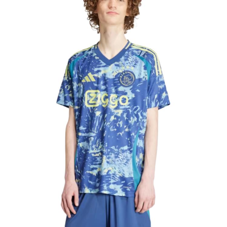 adidas Ajax Amsterdam 24/25 Away Jersey With Alphanumeric Print Men Tops Blue IT6162