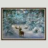5D DIY vánoční diamantová malba Deer Diamond Winter Diamond výšivka Cross Stitch Home Decor
