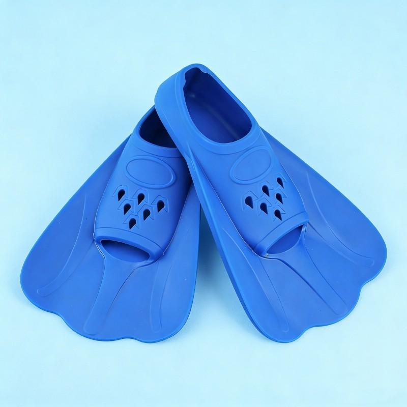 Silicone Short Fins Adults Kids Swimming Training Kick Practice Freestyle Speed Boost Efficient Swim Gear