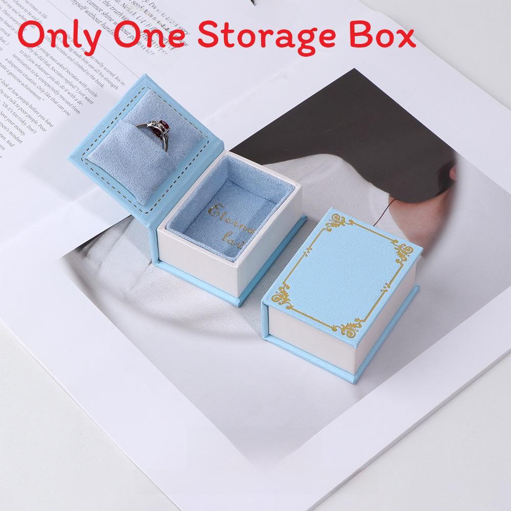 Style Jewelry Gift Box With Flip Cover For Ring Packaging And Storage