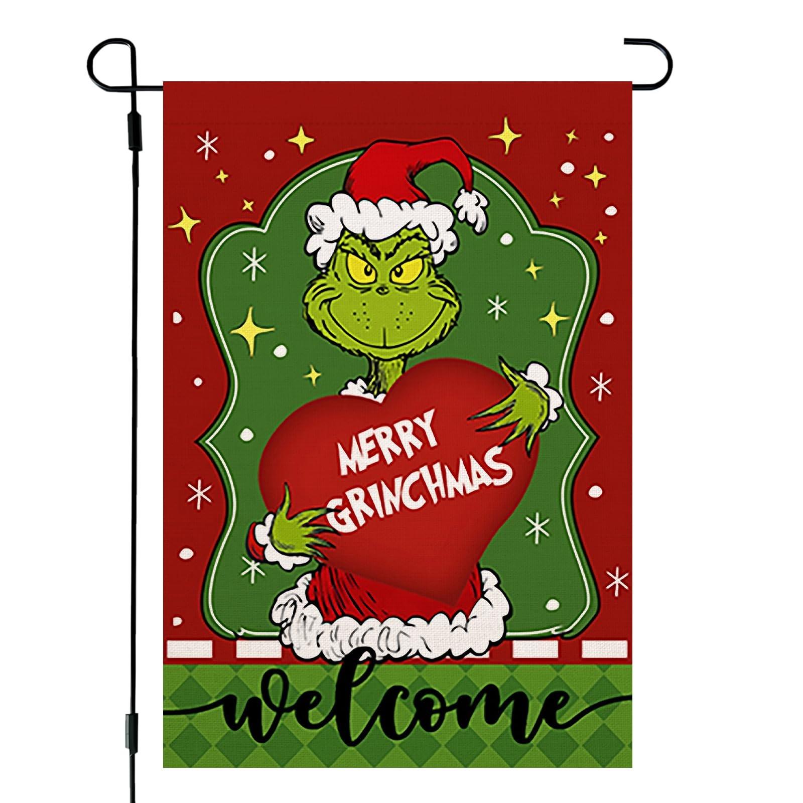 

Christmas Garden Flag 12 18 Inch Reversible Outdoor Vertical Rural Holiday Garden Decorations