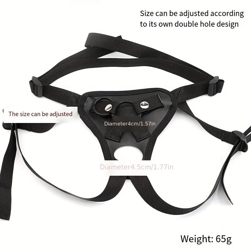 SM Leder Dildo Hose für lesbische Paare – Tragbarer Strap-On mit optionalen Löchern & Taillenstütze, Unisex erotisches Spielzeug