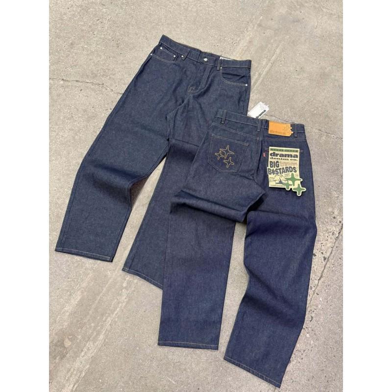 Mens Retro Washed Denim Set Long Sleeve Zip-Up Jacket Straight Leg Jeans Casual Outfit
