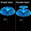 Solar Garden Lights Outdoor Waterproof Fiber Optic Jellyfish Lawn Lights Outdoor Patio Villa Yard Decor