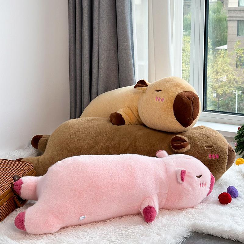 Kapibala Langsovende pute Capybar Plysjlekesofa Pute Dukkegave