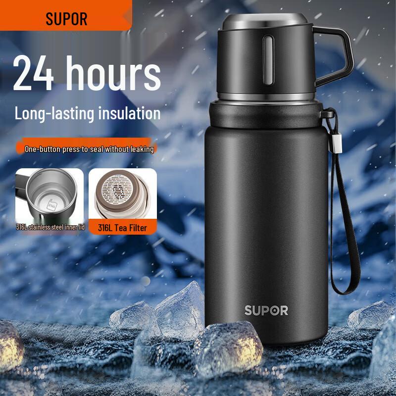 Supor 316L Stainless Steel Large Capacity Thermos