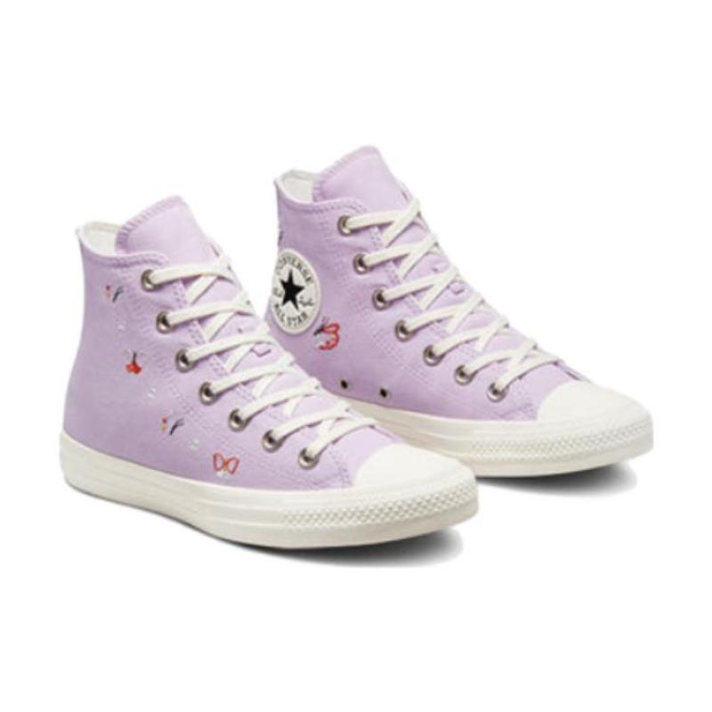 Converse Chuck Taylor All Star Butterfly Wings Woven Classic High-Top Espadrilles Women's Purple