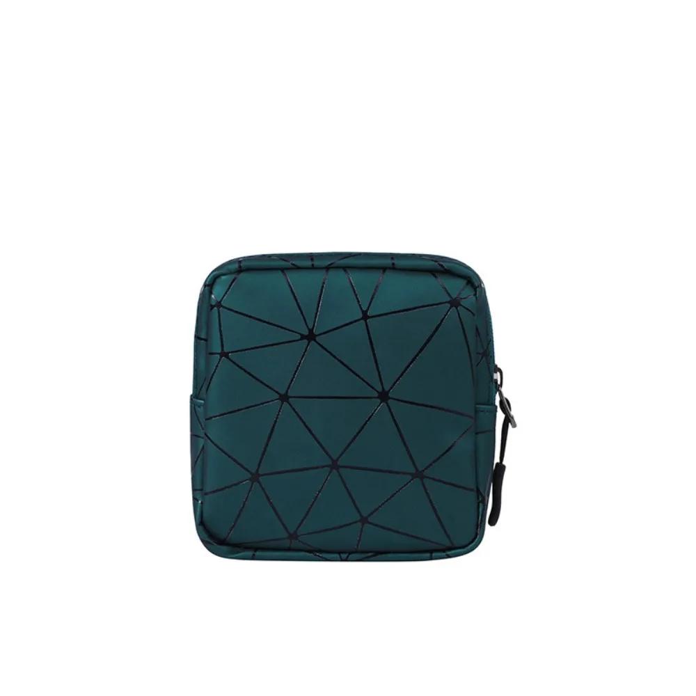 Rhombus Pattern Makeup Bags Portable Pad Pouch Bags Reusable Sanitary Napkin Storage Bag Storage Pouch Sanitary Napkin Bag