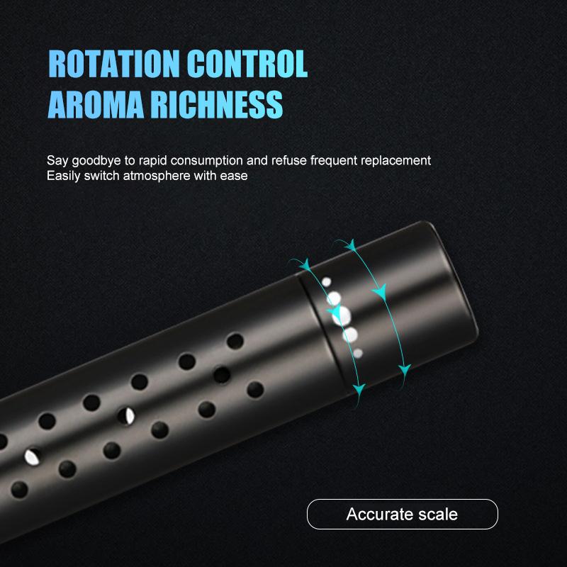 Car Fragrance Custom Vent Clip Cylindrical Essential Oil Car Diffuser Vent Clip with 5 Refill Sticks for Auto Office Kitchen Air Fresheners 2