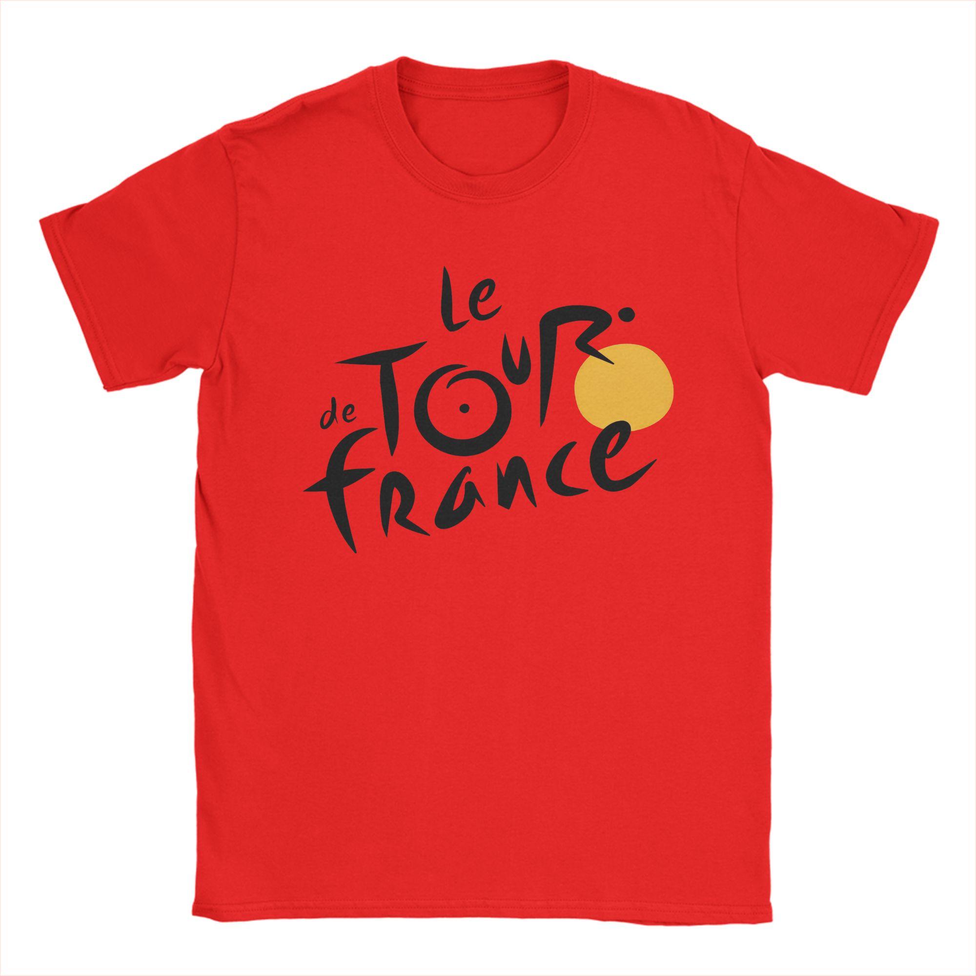 Unisex Le Tour The France T Shirts Pure Cotton Clothes Fashion Short Sleeve O Neck Tees Printed TShirts S