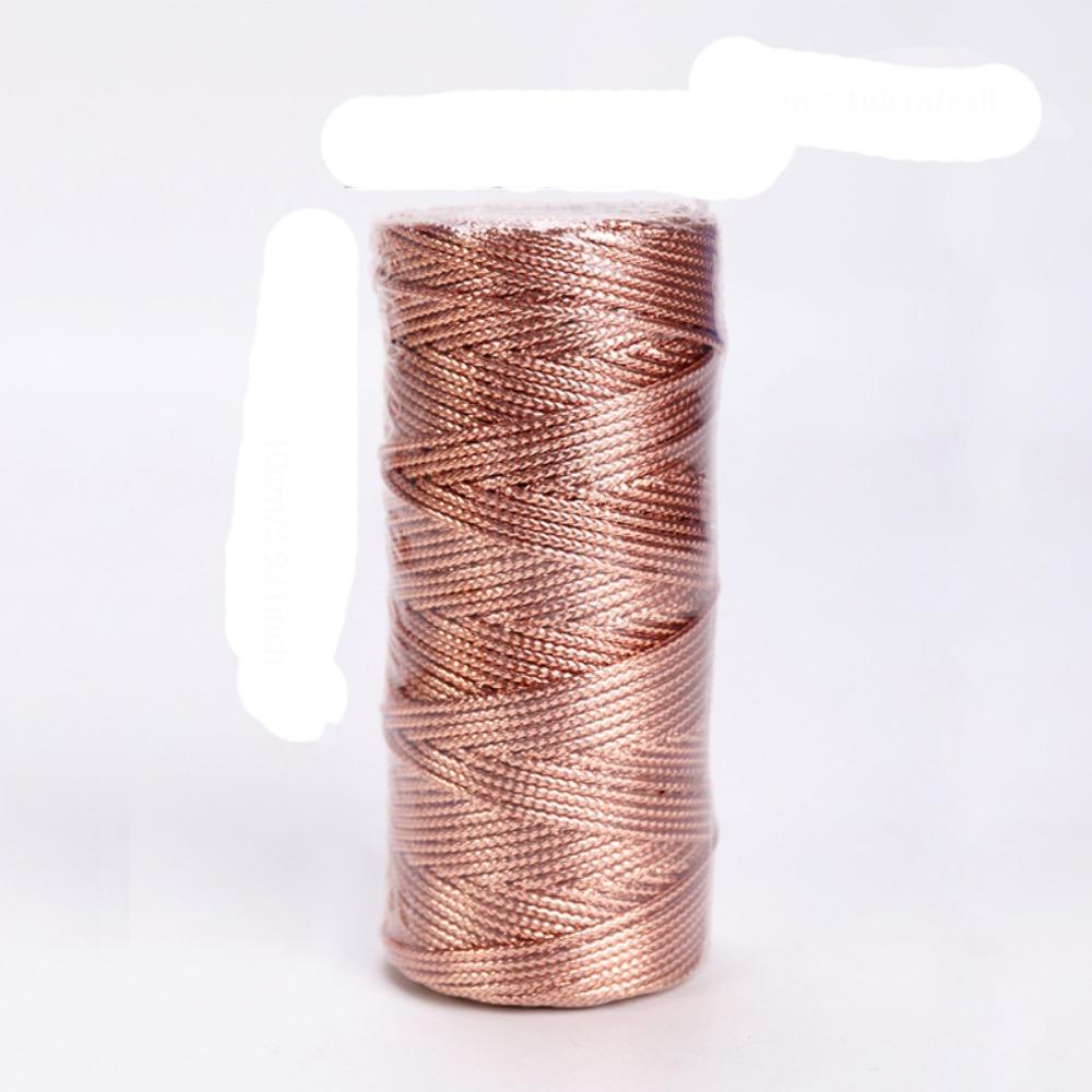 

1,5 мм рождественская подарочная упаковка шнур нить шнур для изготовления ювелирных изделий новый золотой серебряный шнур