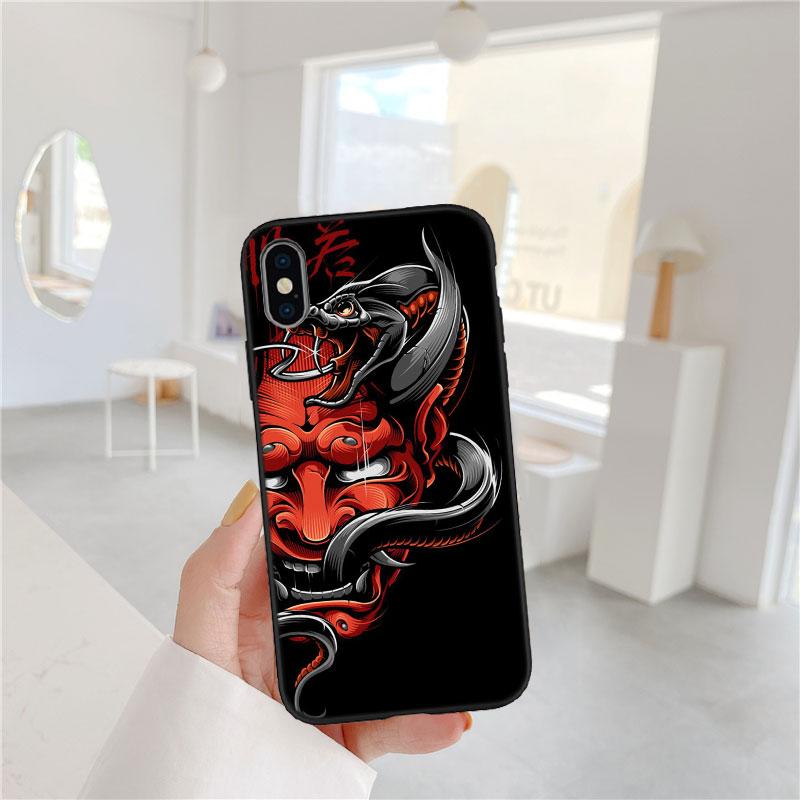 CJ71 Japan Samurai Mask Soft Shell Phone Case for Xiaomi Xiaomi Poco M4 M5 M6 M7 X3 X6 X7 F8 Ultra Pro GT NFC
