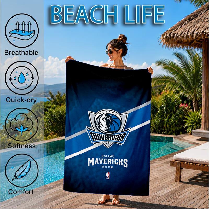 MAVERICKS LOGO Beach Towel, Microfiber Beach Towel, Perfect For Pool, Beach, Travel, Home Decor Beach Party Fan gifts