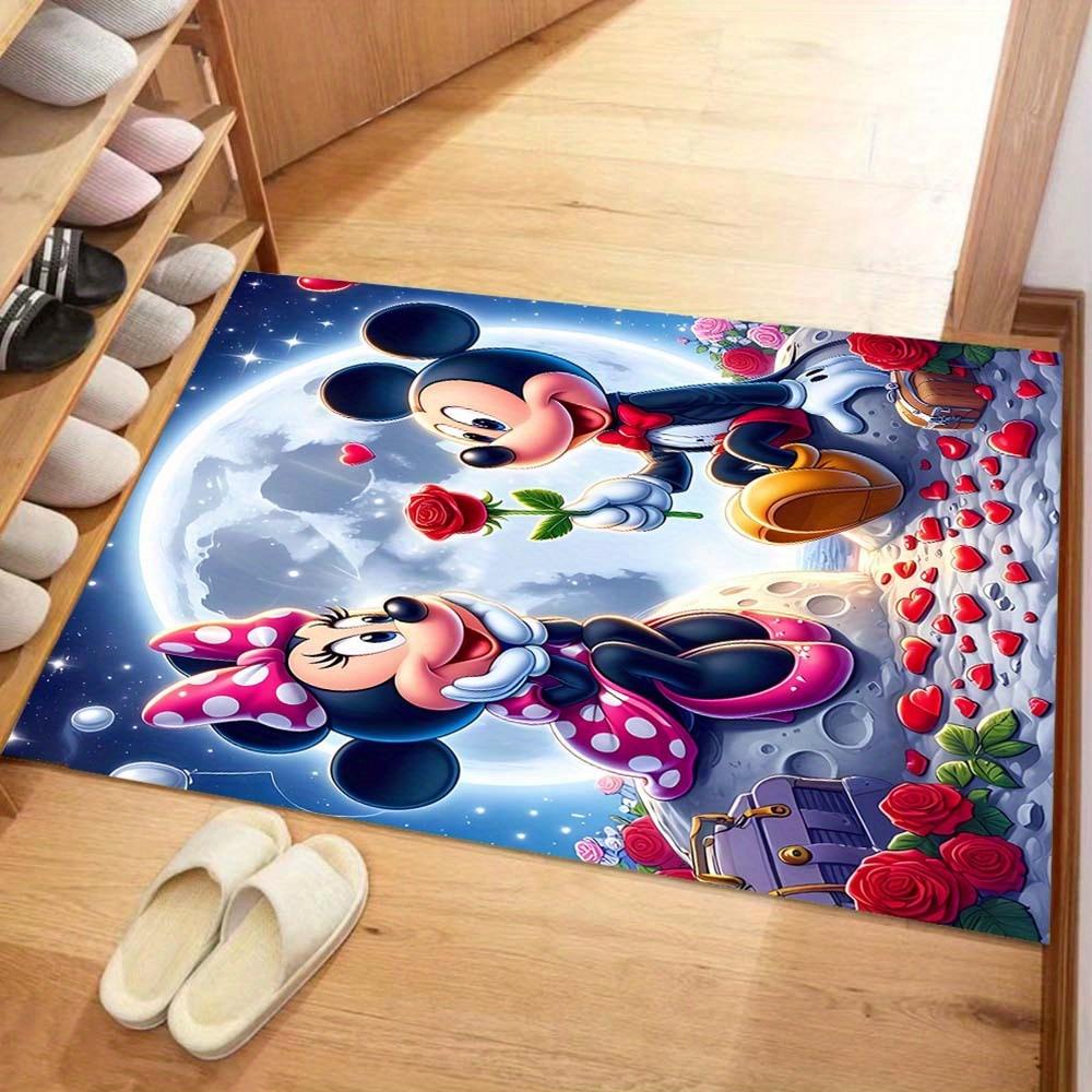 

1pc Mickey Mouse Minnie Pattern Carpet Area Rug, Bedroom, and Playroom Durable, Stain-Resistant, and Easy to Clean, Living Room 60cm by 90cm