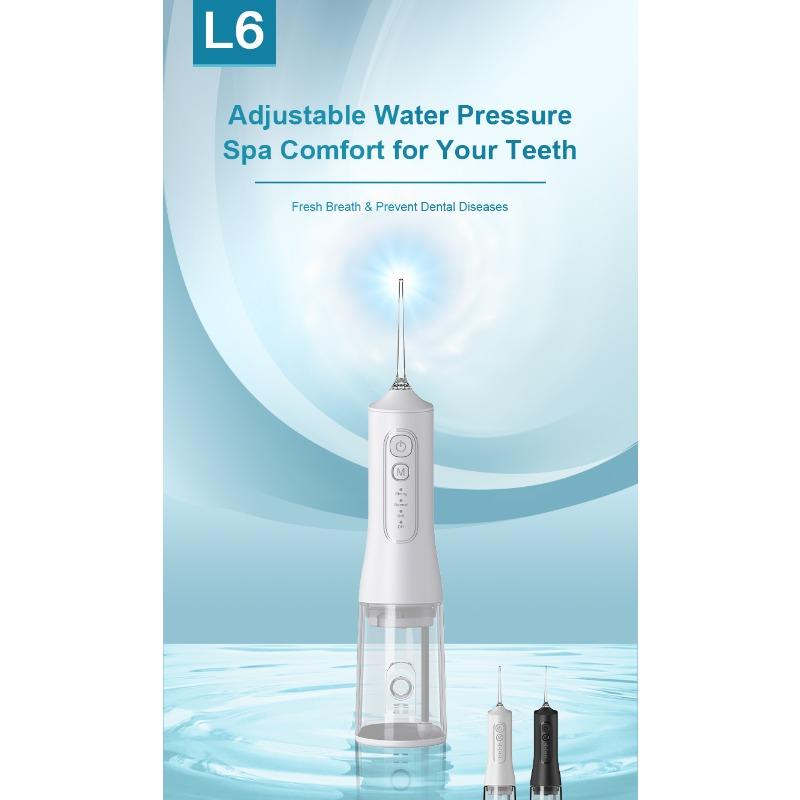 Portable electric tooth flusher, oral cleaning, stone removal, teeth whitening, household water floss