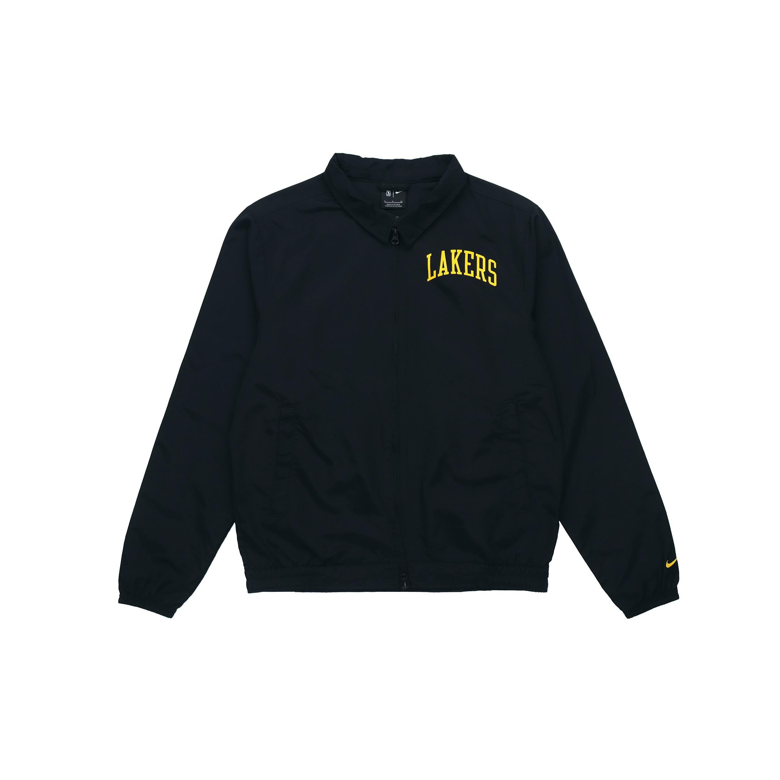 Nike Los Angeles Lakers NBA Lightweight lapel Zipper Long Sleeves Logo Jacket Black Men s CN0765-010 S