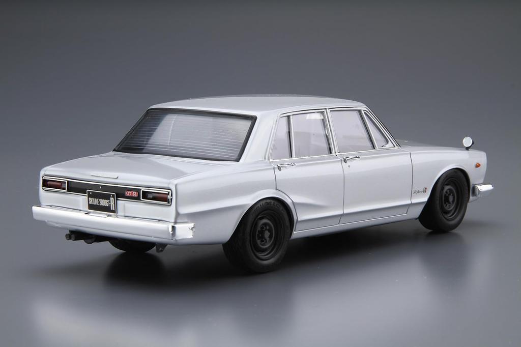 Aoshima Bunka Kyozai The Model Car 45 Nissan PGC10 Skyline Plastic Plastic Model (AOSHIMA) No. 1/24 2000GT-R '70 Pre-Colored