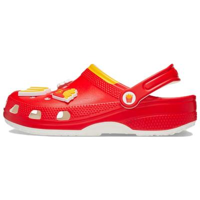 McDonald's X Classic Clog EVA Non-slip and Abrasion Resistant Hole Shoes Unisex Red