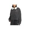 adidas Originals FW25 Femme Denim Padded Collar Zip Long Sleeve Jacket Women Jacket KB5449