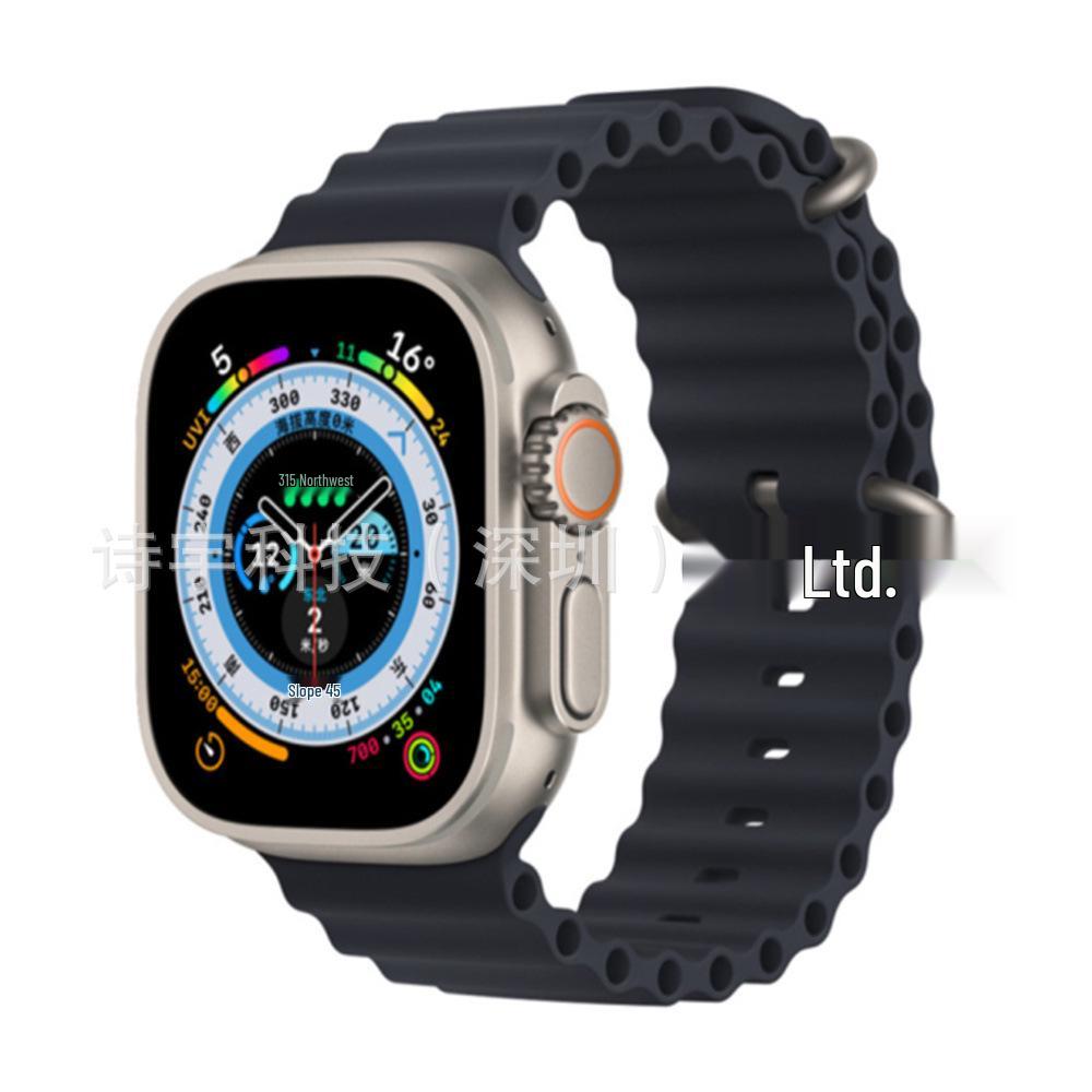 Apple Watch 11 Ultra Silikonarmband mit Doppelschnalle