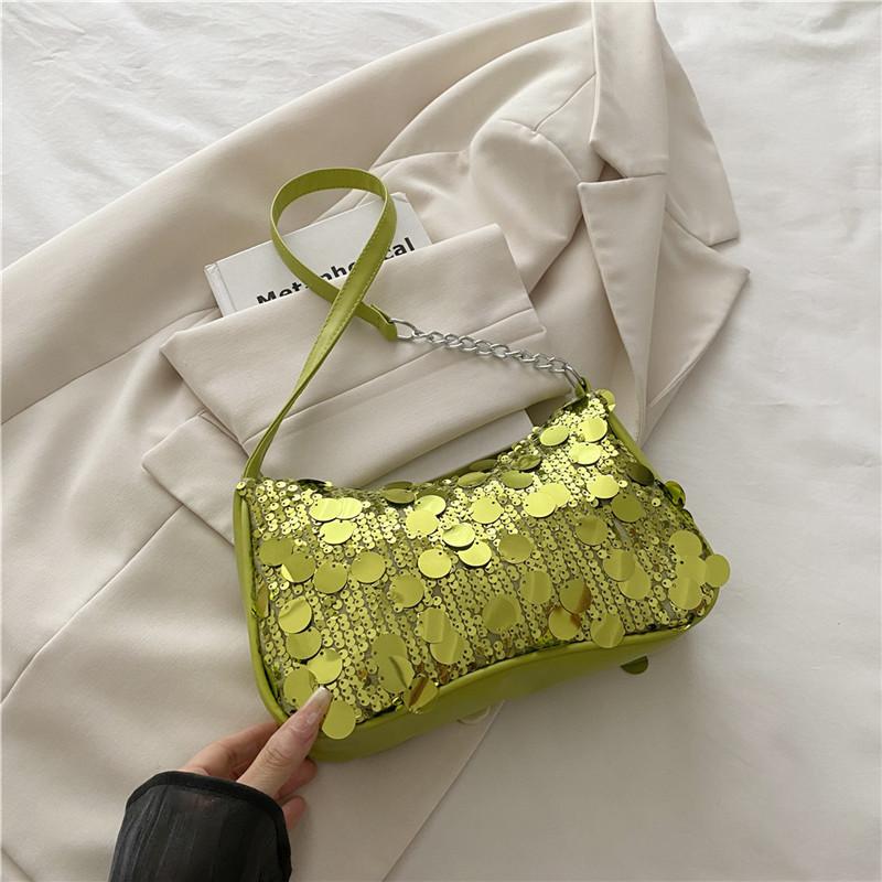 Fashion Sequined Underarm Bag Korean Style Small Square Shoulder Bag