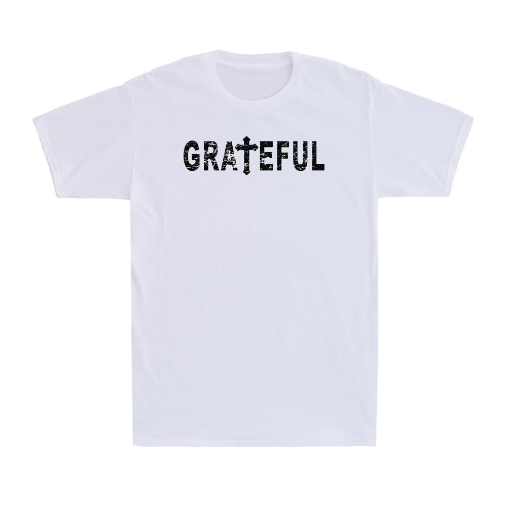 Grateful Religious Tshirt Jesus Cross Christian Religion God Gift Unisexs Tshirt