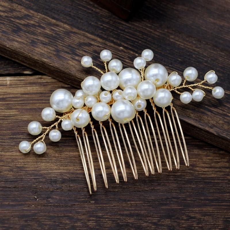 5Pcs Wedding Rhinestones Hairpins Bridal Party Hair Accessories With U Shaped Design For Bride Bridesmaids Flower Girls