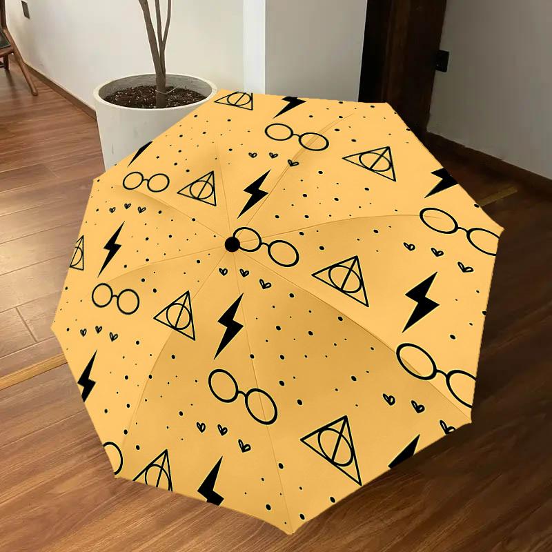 1PC Glasses Lightning_bolt Umbrella-8-Rib Reinforced, Automatic Open, Lightweight & Durable, Cute Fashion Accessory for Outdoor, D2626
