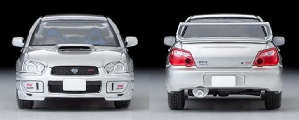 TOMYTEC Tomica Limited Vintage Neo 1/64 LV-N336b Subaru Impreza WRX STi Silber 2003 Modell Fertigprodukt 334460