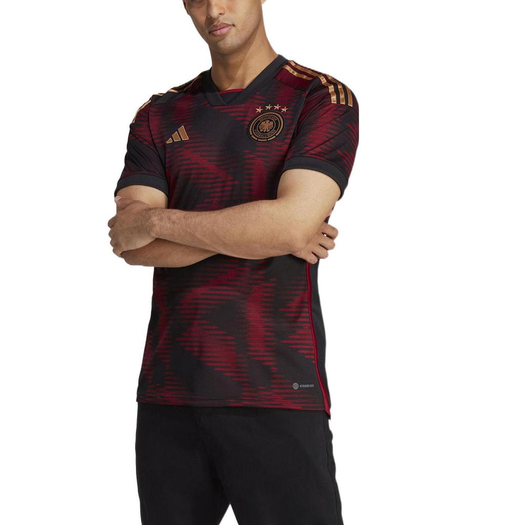 Adidas 2022 Katar Weltmeisterschaft Deutschland Auswärts Fan Kurzarm Fußballtrikot HJ9604
