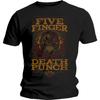 Five Finger Death Punch Wanted Official Tee T-Shirt Mens Unisex (X-Large) Black