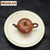 130ML Classic Yixing Purple Clay Teapots Handmade Apple Pot Raw Ore Section Powder Slurry Mud Kettle Chinese Zisha Tea Set Gift