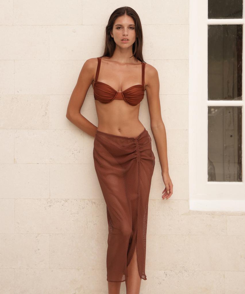 Deijeudeijeu Brownie Sheer Skirt