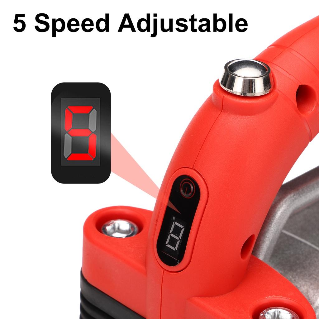 200KG 60-120mm 5 Speeds 21V 1200W Tiles Vibrator Adjustable Automatic Floor Vibrator Leveling Tool With Battery Tiling Tiles Machine