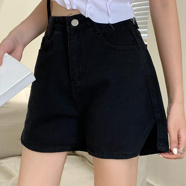 

DIMANAF Женские шорты больших размеров Брюки Джинсы Джинсы Джинсовая ткань с высокой эластичной талией Женский 2023 Мода Сплошной Свободный Летний Стиль Показать Тонкие брюки синего цвета