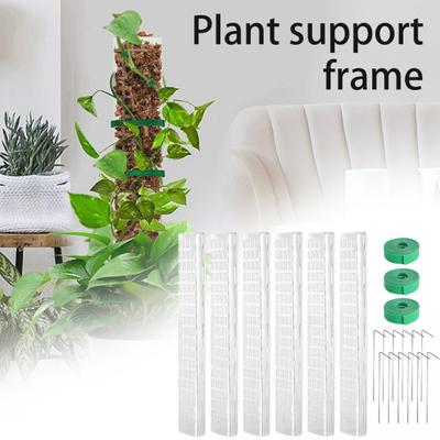 2/4/6Pcs Height Adjustable Water Moss Column Sphagnum Plants Plastic Moss Pole Indoor Plants Reusable Plant Support