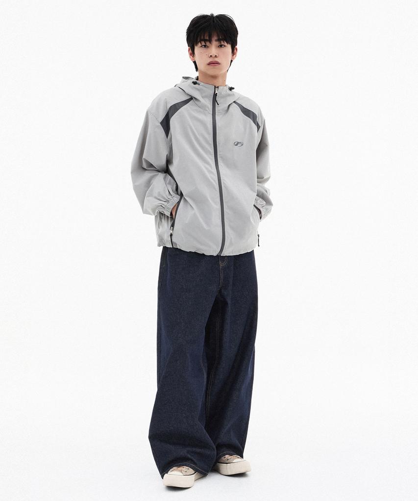 Filluminate Taslan Windtaker Jacket - Light Grey