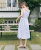 PAUL&ALICE Halter-Neck Midi Dress / White