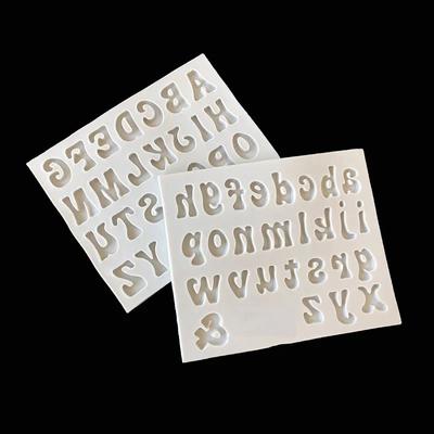 3D-Großbuchstaben-Silikonform, englisches Alphabet, Schokoladen-Fondant-Kuchenformen, Fondant-Kuchen-Dekorationstools, Zuckerpastenformen