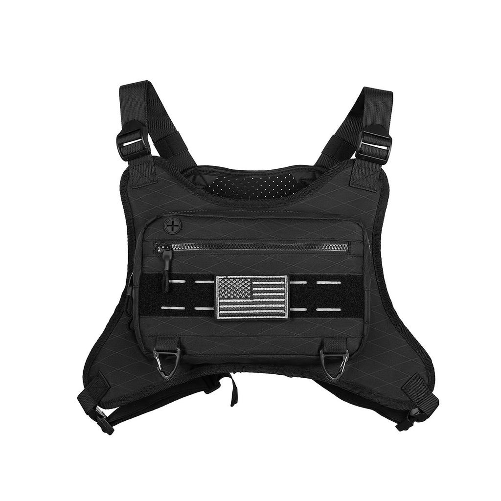 Multi Functional Tactical Chest Bag Fashionable Hip-Hop Street Chest Bag Waterproof Breathable Oxford Couple Bag Sports Backpack