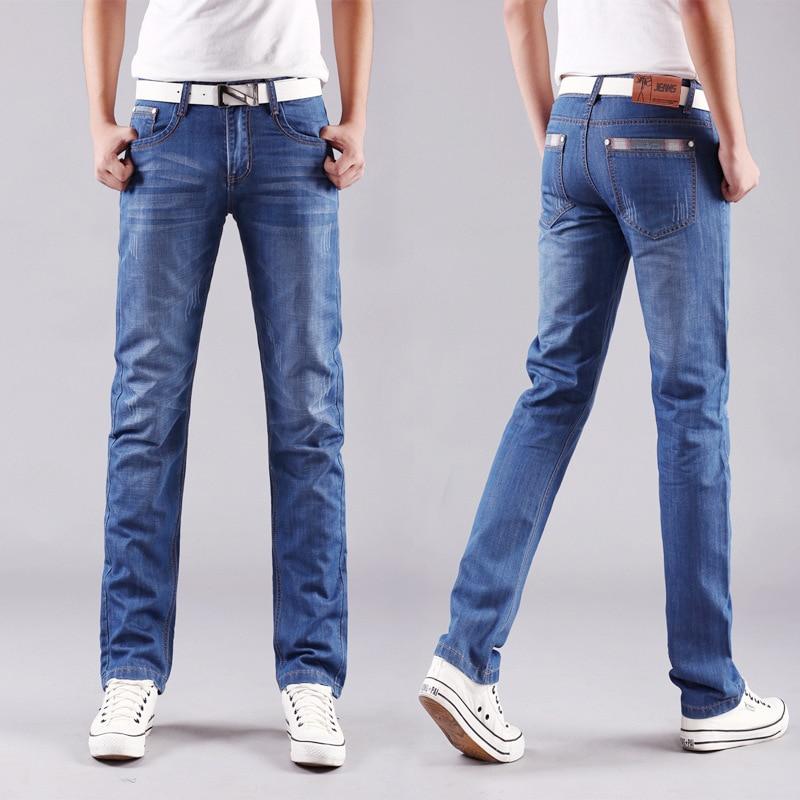 Marke Herren Jeans 2021 Mode Lässig Männlich Denim Hosen Dünne Hosen Baumwolle Klassische Gerade Jeans Hohe Qualität