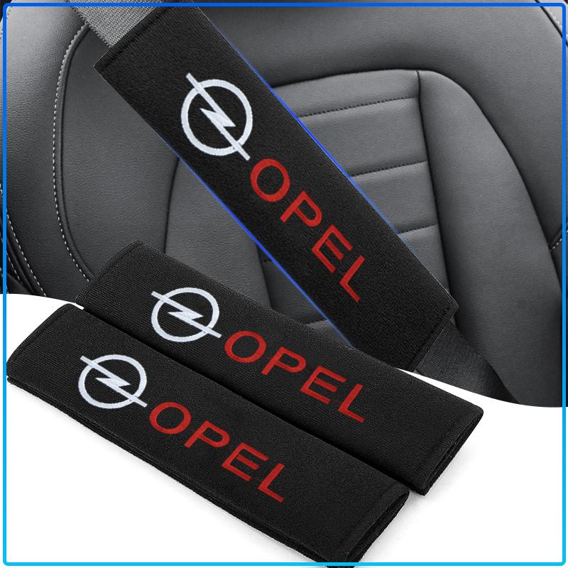 2Pcs Car Seat Belt Cover Styling Cotton Safety Shoulder Protector For Opel Crosa D Astra H Insignia Astra J Zafira B Mokkaastra Vivaro Astra G