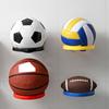 Scaffale da parete per basket in plastica, espositore multiuso per calcio, porta palloni, salvaspazio, decorazione per soggiorno